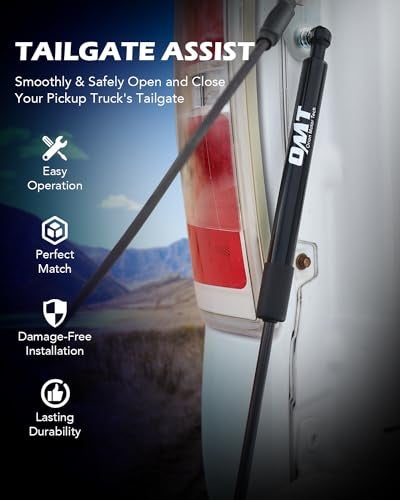 Orion Motor Tech Compatible with 04-14 F150 and 06-08 Lincoln Mark LT Tailgate Assist, Truck Tail Gate Lift Assist Tailgate Shock Compatible with 2004-2014 Ford F-150 & 2006-2008 Lincoln Mark LTS - Image 2