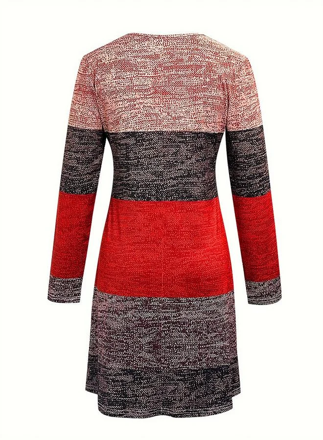 Take Two Women Color Block Mini Dress