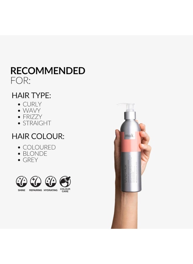 MUK. MUK. Vivid Colour Lock Conditioner - Nourishing Color Protect against colour fade. Detangling Colored Hair Conditioner for Shine, Smoothness & Frizz Control, 300ml - Image 2