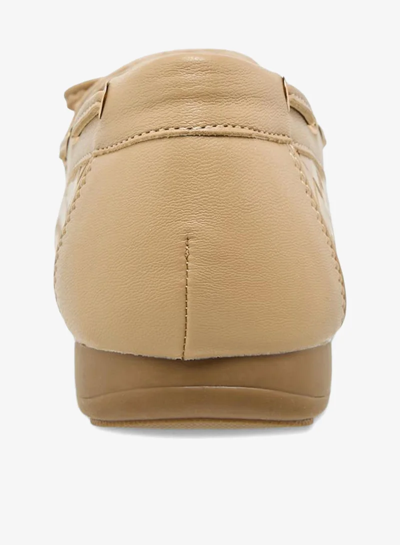 Le Confort BEIGE Shoes in Waffle embossing matchback for Women | Best Price UAE