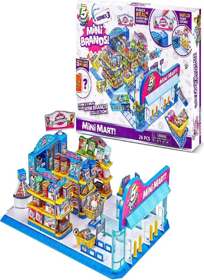 5 Surprise 5 Surprise Mini Brands Mini Mart Playset Series 3 by ZURU with 5 Exclusive Mystery Mini Brands, Store and Display Your Mini Collectibles Collection!  - Image 4