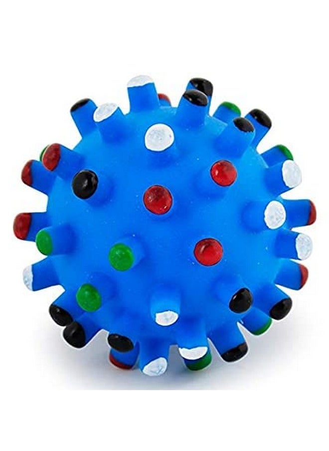 Generic - Natural Rubber Pet Thorny Ball Chew Toy Puppy Teething Chew Toy With Sound Interaction And Play For Dogs, Cat And Puppies Small Size (Color As Per Availability)-Pack Of 2 - Image 1