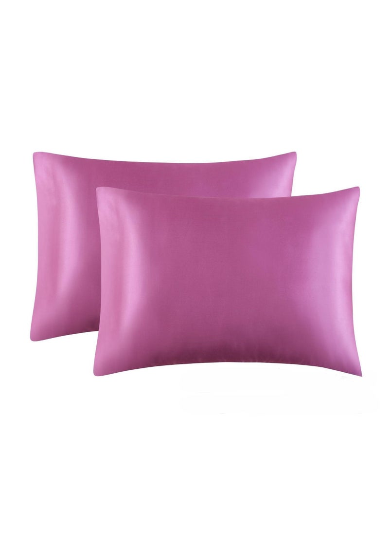 Y&D 2-Piece Simple Solid Colour Pillow Case Cover  - Image 1