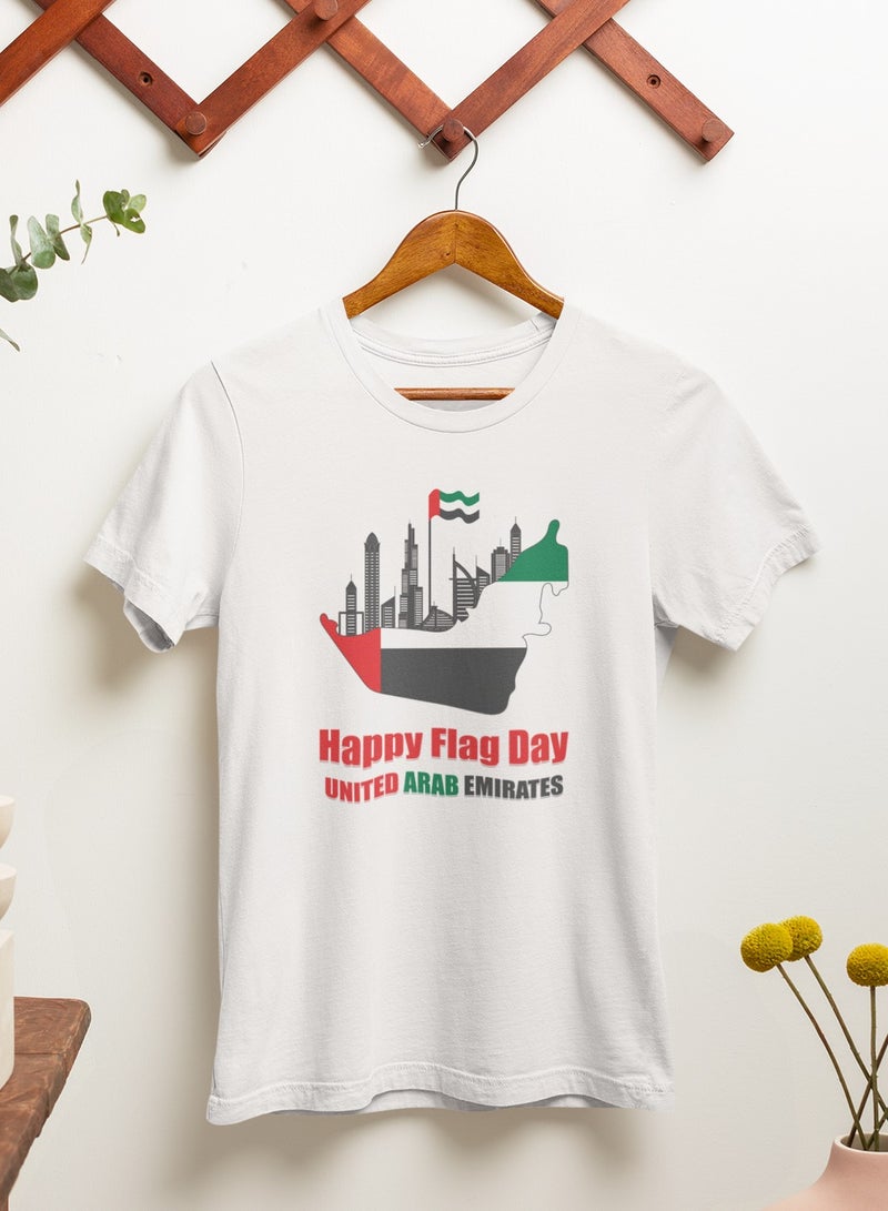 ZOOM تي شيرت يوم العلم الإماراتي للرجال والنساء والأطفال - زي الفخر الوطني