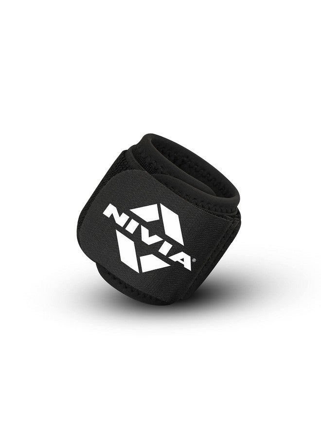Nivia Orthopedic Wrist support for gym, Wrist Supporter for Men and Women, for Weightlifting, Long Lasting Velcro, Gym Accessories, Wrist Wrap for fitness training, Made of Neoprene/Lycra (Black) One Pc