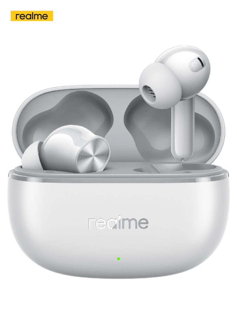 ريل مي Buds T200 Lite Wireless Earbuds 12.4mm Bass 48h Battery Quad-mic Noise Cancellation Dual-device IPX4 Waterproof Type-C Charging grey - Image 1