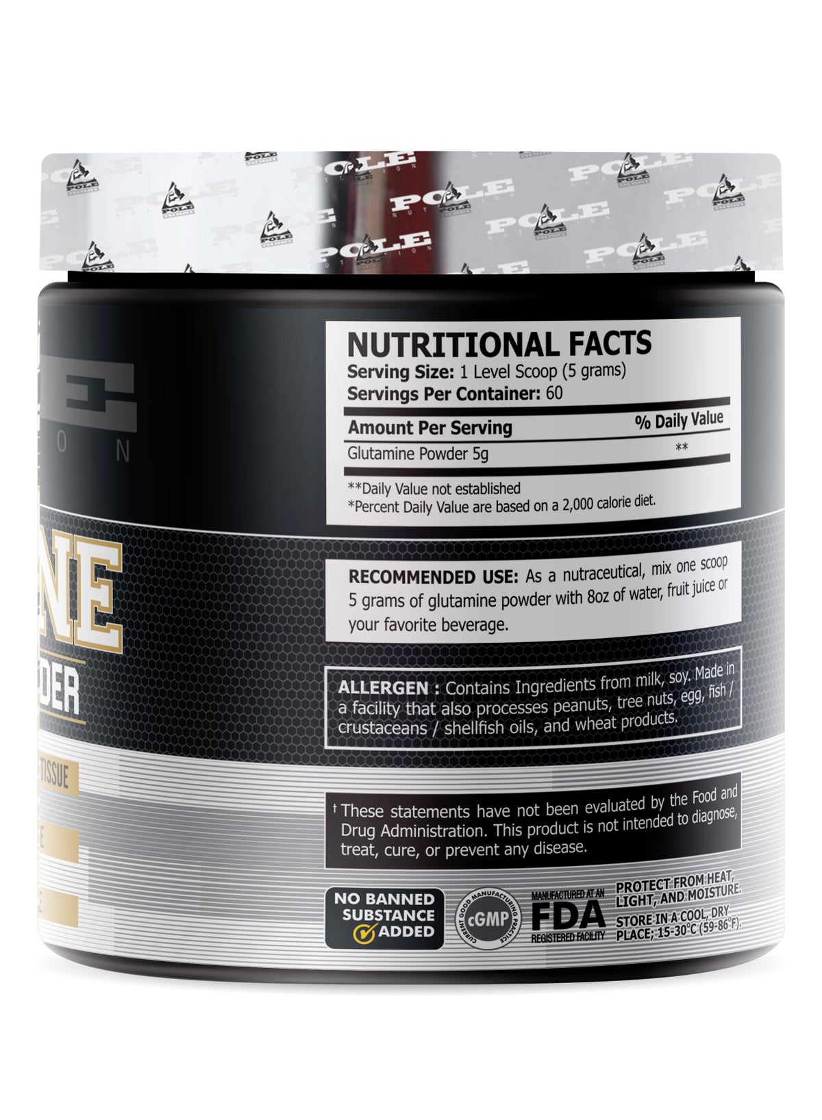 Pole Nutrition Glutamine Powder 300g