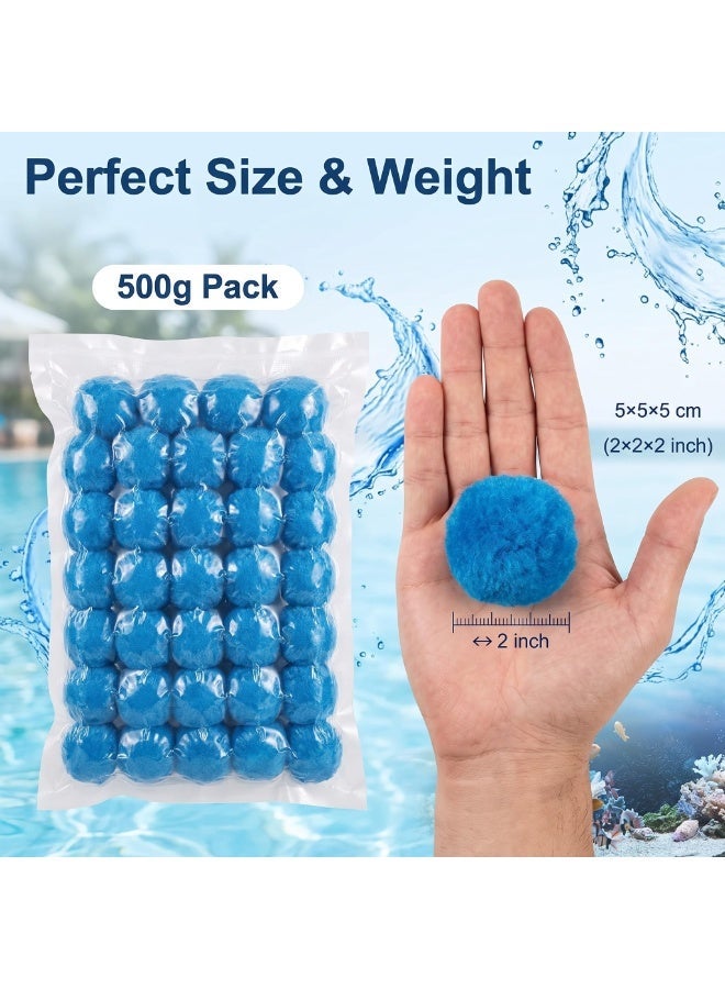 500G كرات تصفية حمام السباحة, كرات الألياف إعادة الاستخدام حمام السباحة, رمل تصفية خزان الحوض, تصفية وسائل الإعلام لحوض السباحة وأنظمة تصفية حوض الاستحمام - Image 3
