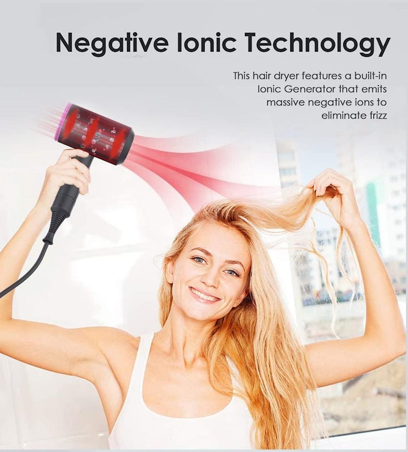 High Power Hair Dryer Ionic, Dual & Constant Temperature, Overheat Protection, Professional Lightweight Ionic Hair Dryer for Suitable for Home, Salon, Hotel, Travel,2000W (Grey) - Image 2