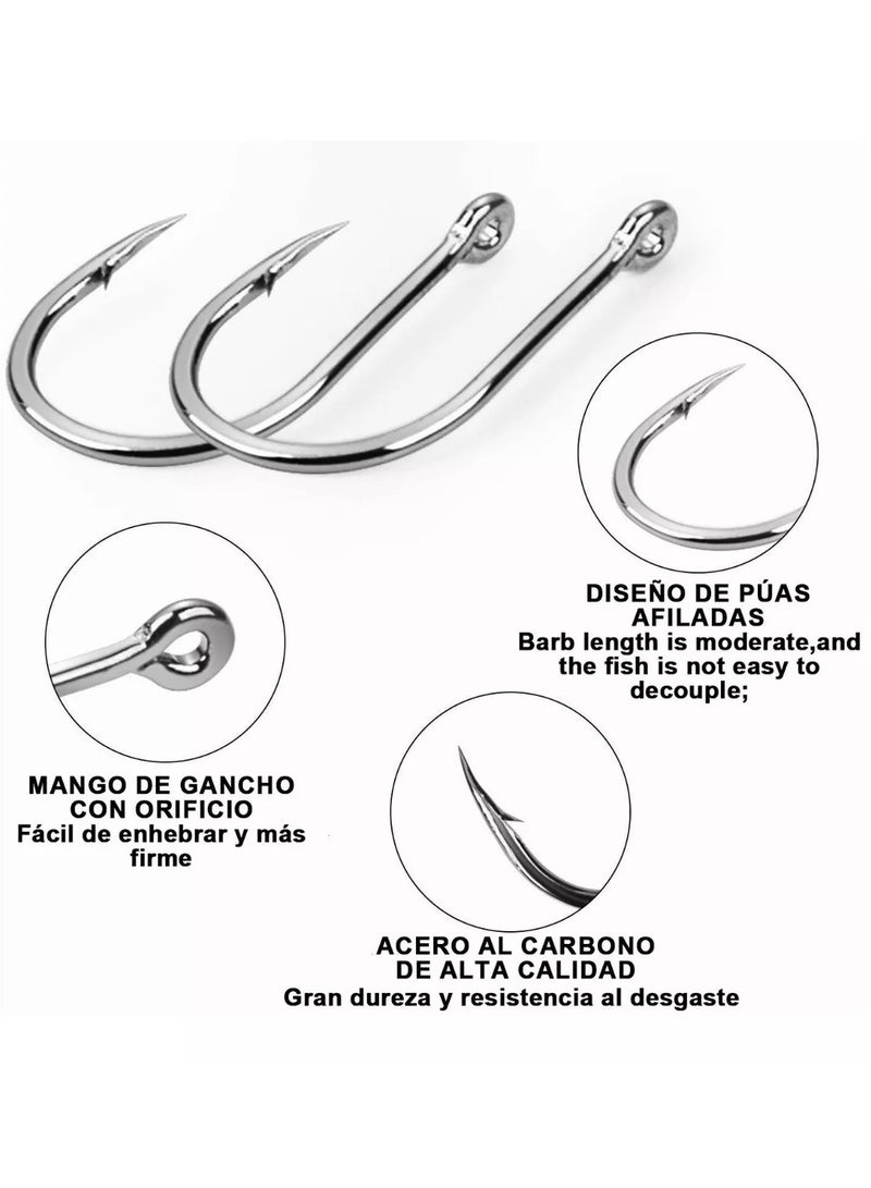 Gonice 1000 Pieces Sharp Fishing Hooks Kit 3-12# with Box - Image 2