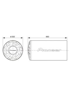 Pioneer Pioneer TS-WX300TA 12″ Bass-Reflex Tube Type Active Subwoofer  - Image 3
