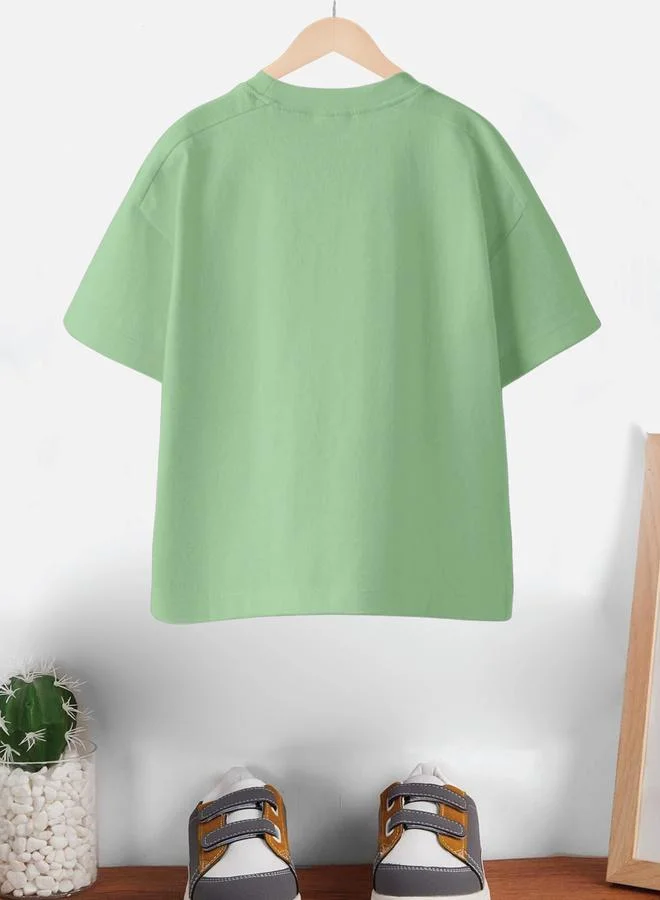 كوديز تيشيرت قطن واسع بأكمام قصيرة