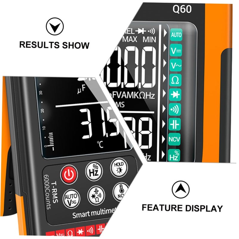 Compact Digital Multimeter Auto Ranging NCV True RMS Backlit LCD Continuity Buzzer Data Hold - Image 4