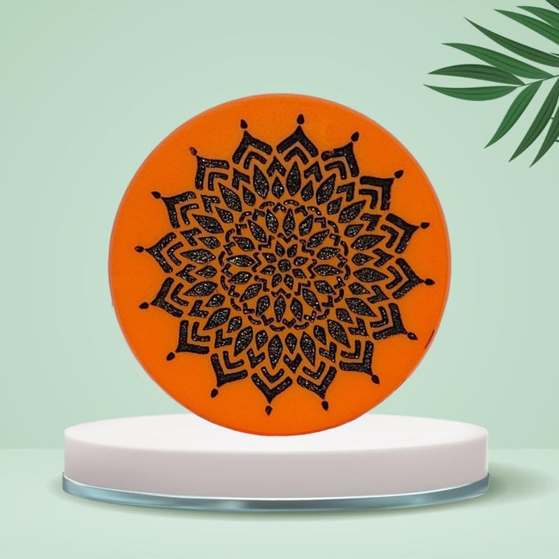 NHD Professional Carrom Striker 702 | 15g Original Tournament Striker | Smooth Bottom, Engraved Top | 41.2mm Dia (Orange) - Image 3