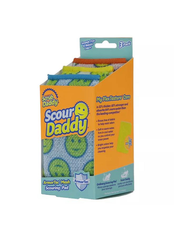 Scrub Daddy 3-Piece ArmorTec Mesh Scouring Pad Set Multicolor 6536411 - Image 3