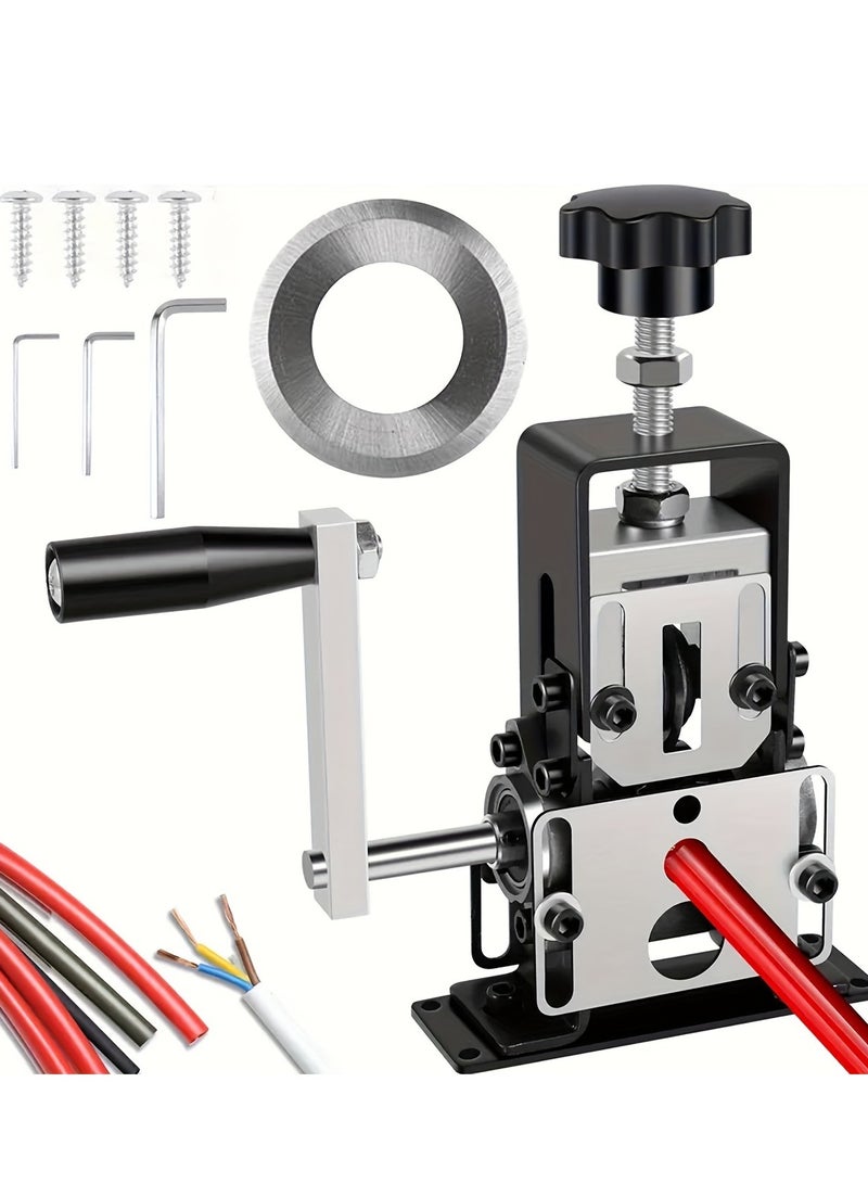 شو وو أداة تجريد الأسلاك اليدوية، أداة تجريد الكابلات اليدوية المحمولة للأسلاك من 1 مم إلى 25 مم، مصنوعة من سبائك الألومنيوم المتينة، مثالية للأسلاك الكهربائية وإدارة الكابلات - Image 1