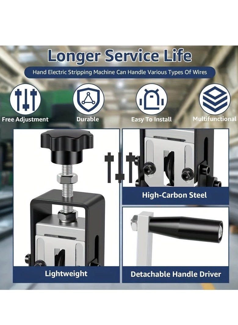 شو وو أداة تجريد الأسلاك اليدوية، أداة تجريد الكابلات اليدوية المحمولة للأسلاك من 1 مم إلى 25 مم، مصنوعة من سبائك الألومنيوم المتينة، مثالية للأسلاك الكهربائية وإدارة الكابلات - Image 4