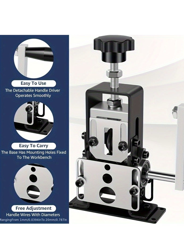 شو وو أداة تجريد الأسلاك اليدوية، أداة تجريد الكابلات اليدوية المحمولة للأسلاك من 1 مم إلى 25 مم، مصنوعة من سبائك الألومنيوم المتينة، مثالية للأسلاك الكهربائية وإدارة الكابلات - Image 3