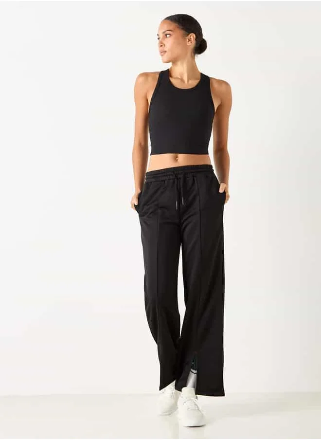 ادوت Ribbed Sleeveless Tank Top with Racerback