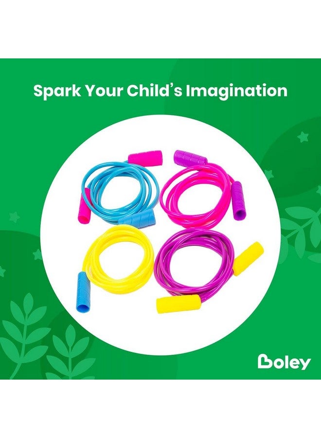 Boley Kids Jump Rope Set - 12 Pack, 7ft Durable Skipping Ropes with Non-Slip Handles for Boys & Girls, Fun Outdoor Activity, Assorted Vibrant Colors, Child-Safe Exercise Equipment - Image 3