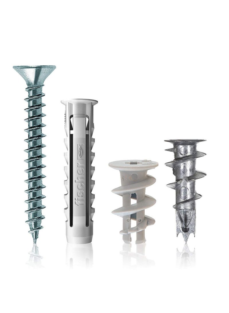 Fischer FIXTAINER - UX + SX + GK Plugs + Screws Various Sizes 240pcs 534092
