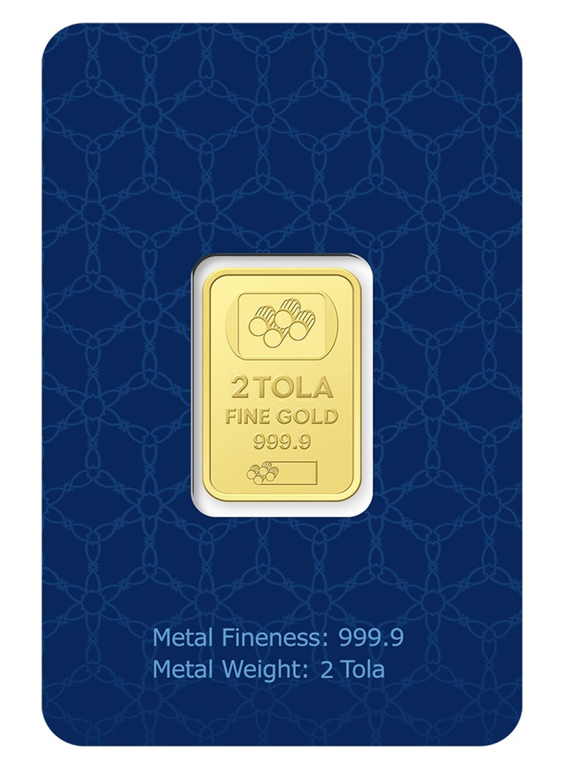 جولد 2 سبائك ذهب تولاس عيار 24 - Image 2