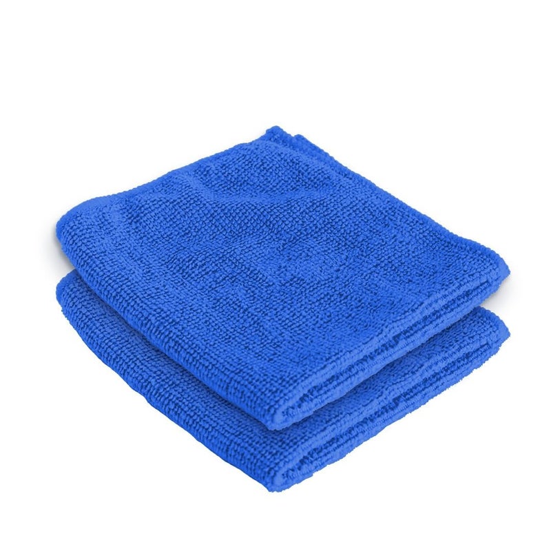 Kuber Industries Kuber Industries Face Towel Microfiber Hand Towel Antibacterial Face Towel Hair Face Towel for Man 400 GSM Towel SHXS Pack of 2 Blue  - Image 1