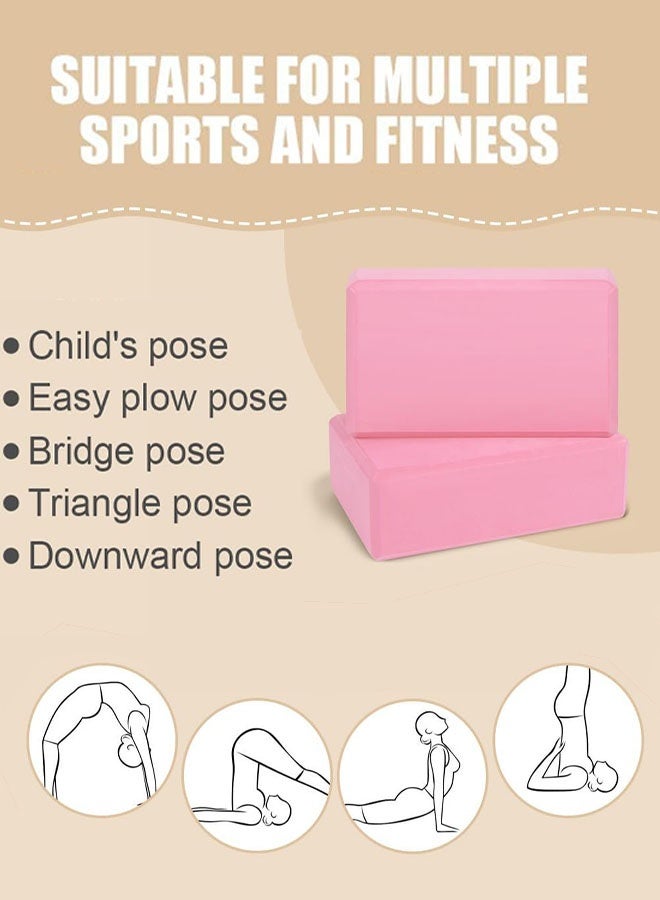 Jyelux Yoga Blocks Set of 2, Sports Yoga Blocks, Gym Bricks, Non-Slip Lightweight Yoga Block, EVA Foam Yoga Blocks for Yoga Pilates Training and Home Exercise - Image 5
