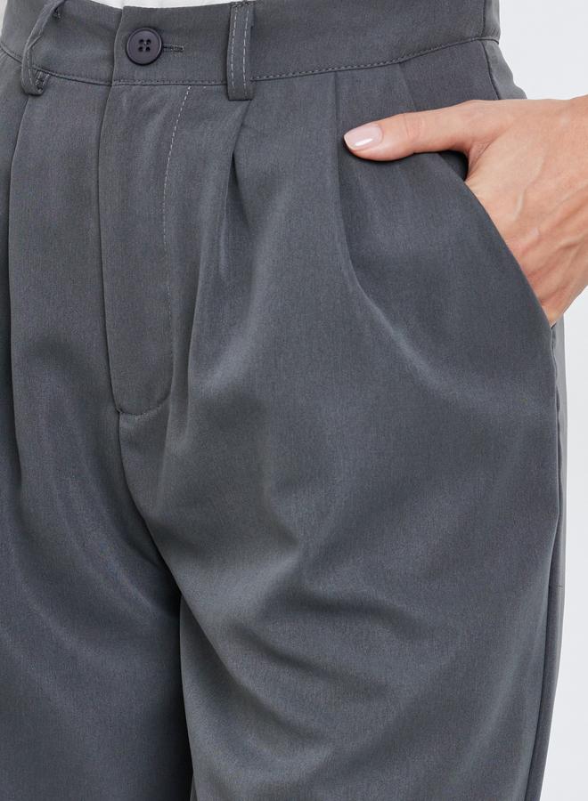 ستايلي بنطال بأرجل واسعة بكسرات - Image 3