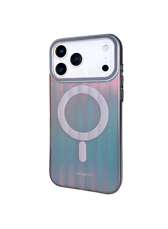 جراب AASHZ لهاتف iPhone 17 Pro Max متوافق مع MagSafe، لون ماكارون، غطاء هاتف من البولي كربونات IMD + TPU - Image 1