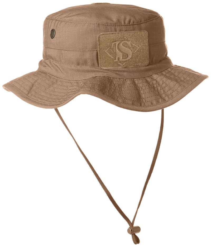 Tru-Spec Men's Head Gear Contractor Boonie Polyester Cotton Rip-Stop, Coyote - One Size - Image 3