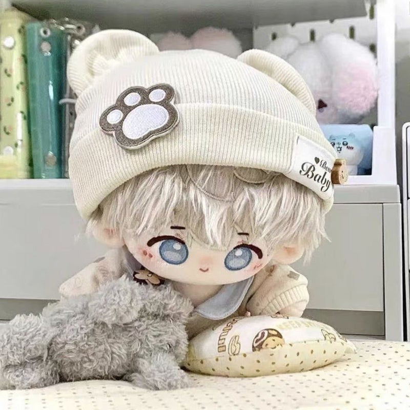 20cm Doll Pajama Romper Outfit, Bear Cookie Hat and Clothes for Cotton Doll - Image 4