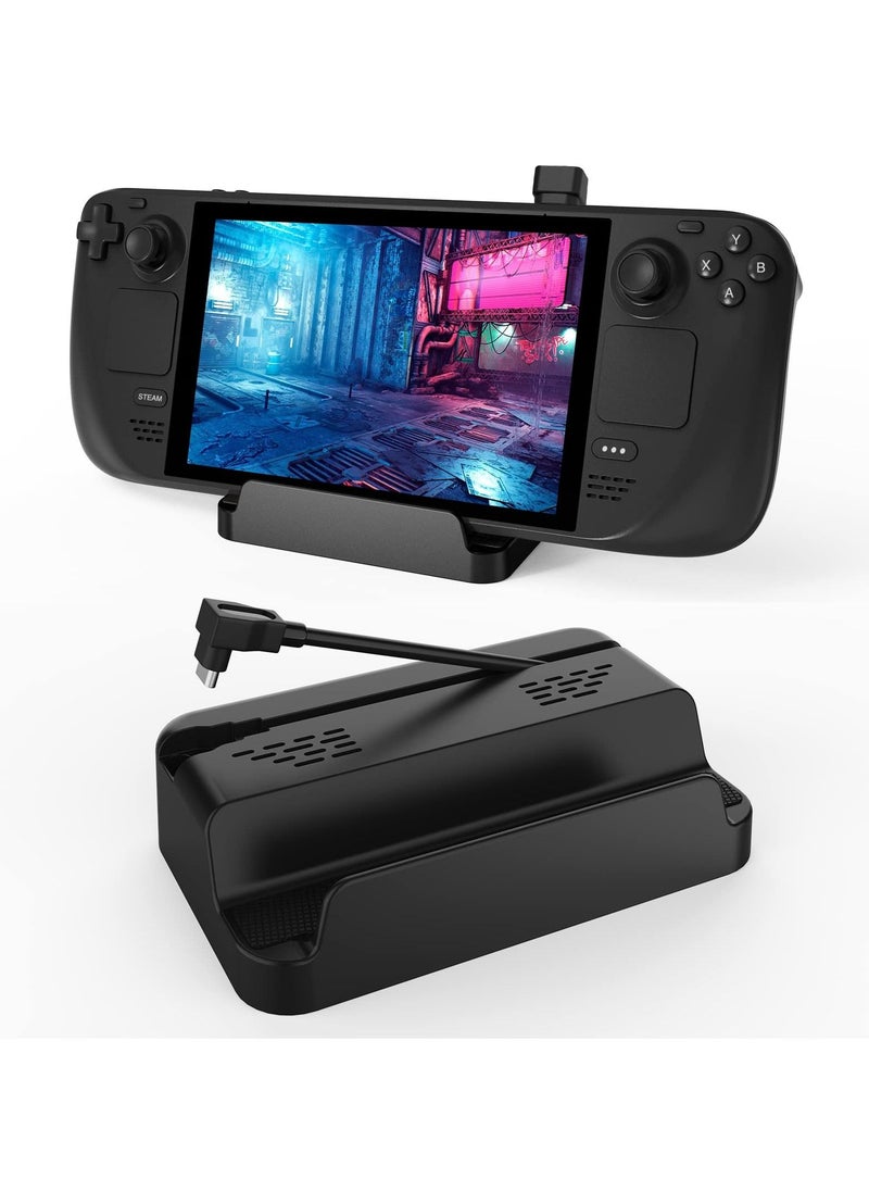 KASTWAVE - Compatible with Stand Base for Steam Deck,  Steam Deck Accessories, Charging Dock for Steam Deck,  Dual USB and Full Speed Charging USB C Port for Steam Deck, Anti-Slip Holder Stand for Steam Deck - Image 1