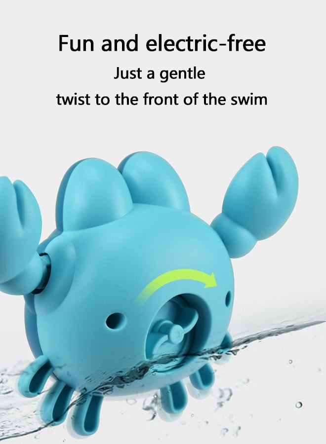 5pcs Cute Baby Bath Toys Set Clockwork Bathtub Swimming Pool Toys Animals Duck Dolphin Tortoise Design for Toddlers Infants Boys Girls - Image 2