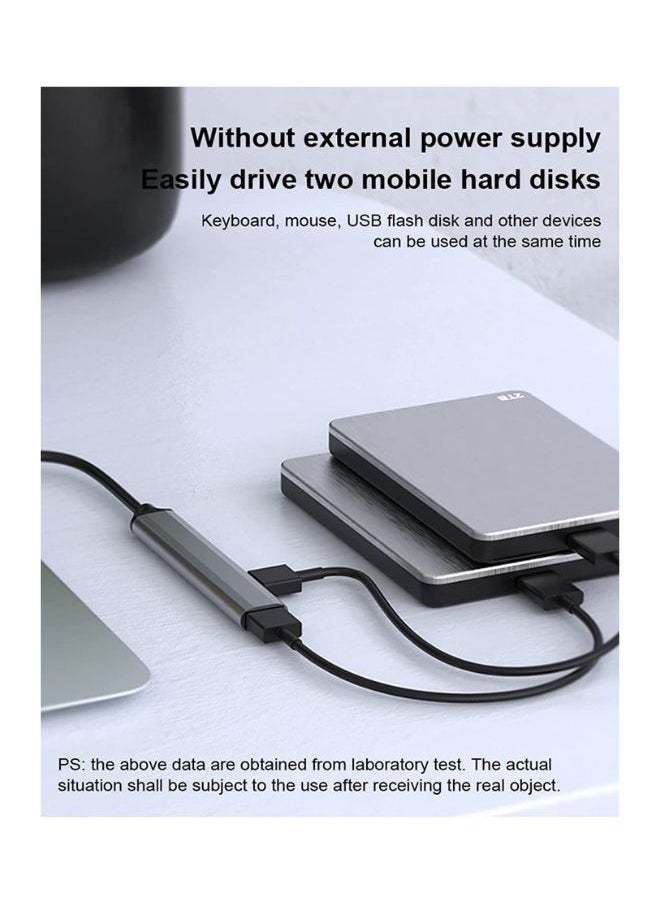 إكس أل تي لوحة مفاتيح USB 3.0 رفيعة جدًا مع 4 منافذ للكمبيوتر المحمول والكمبيوتر المحمول ولوحة مفاتيح وماوس  - Image 5