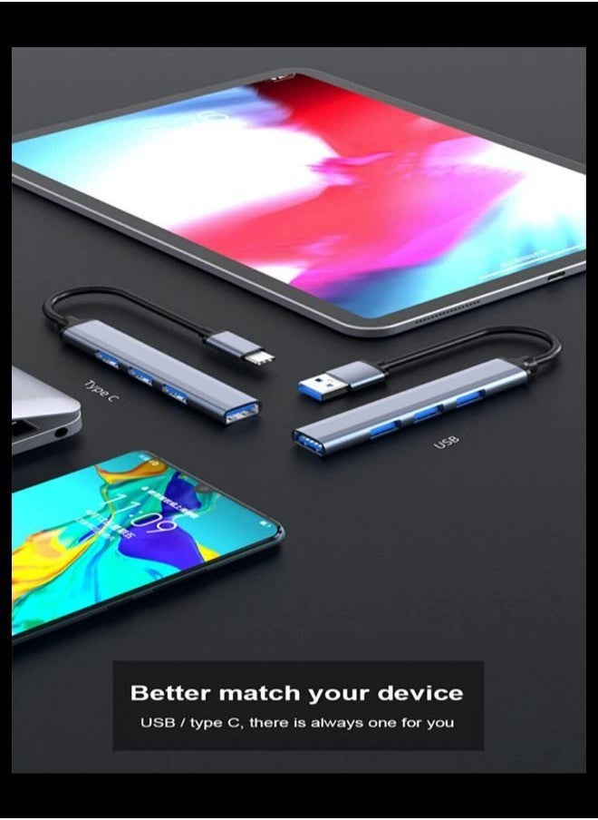 إكس أل تي لوحة مفاتيح USB 3.0 رفيعة جدًا مع 4 منافذ للكمبيوتر المحمول والكمبيوتر المحمول ولوحة مفاتيح وماوس  - Image 3