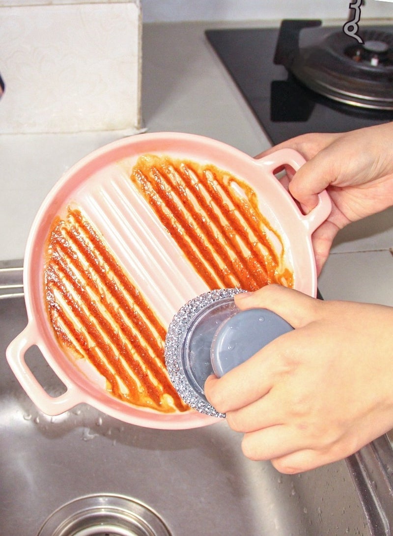 Liquid-Infused Pot Brush | Kitchen Cleaning Tool | Rust-Free Pot Scrubber | Multi-Function Cleaning Ball - Image 2