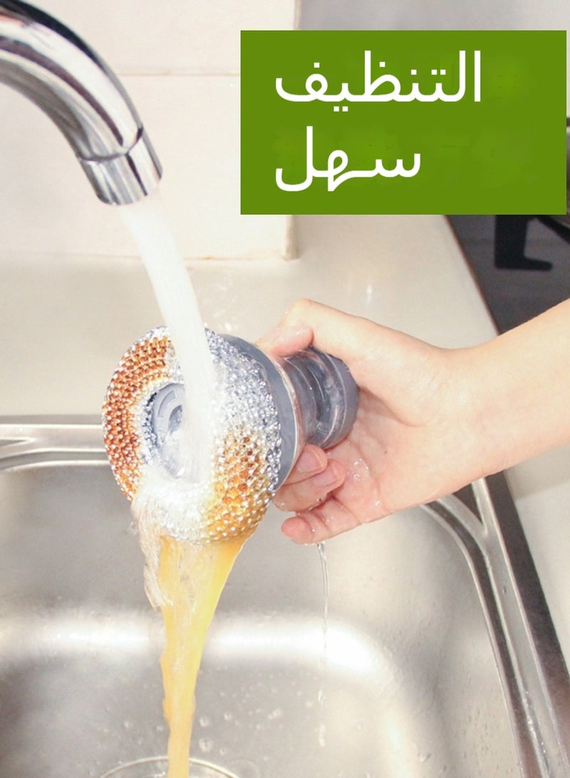 Liquid-Infused Pot Brush | Kitchen Cleaning Tool | Rust-Free Pot Scrubber | Multi-Function Cleaning Ball - Image 5