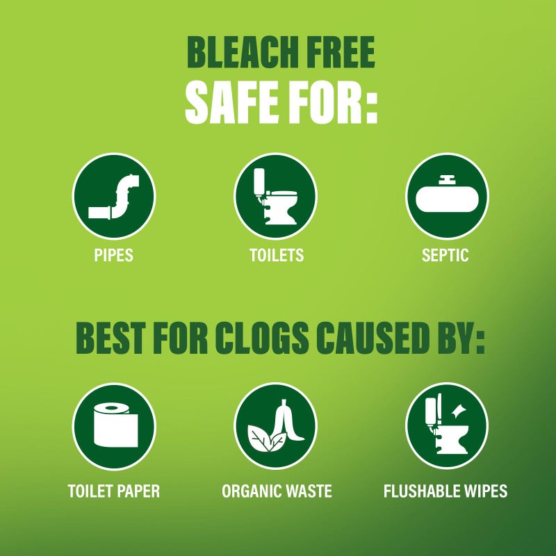 Green Gobbler Liquid Toilet Plunger | Clog Remover | Safe for Toilets and Septic | No Plunger Needed | 5 Uses - Image 4