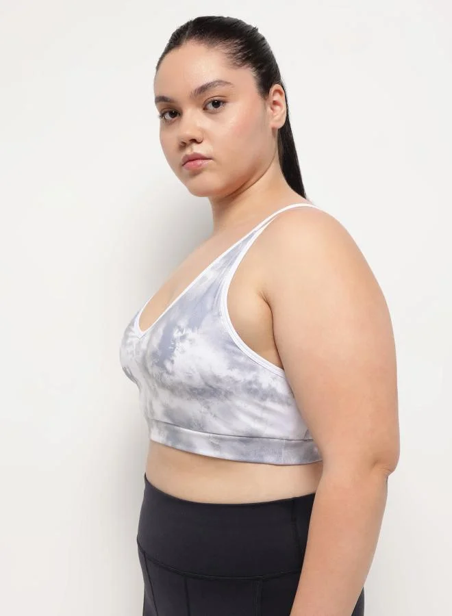 Zaecy  Full Support Sports Bra – Moon Stone Marble for Women | Best Price UAE