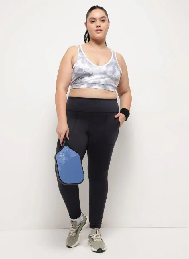 Zaecy  Full Support Sports Bra – Moon Stone Marble for Women | Best Price UAE