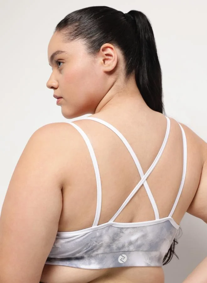 Zaecy  Full Support Sports Bra – Moon Stone Marble for Women | Best Price UAE