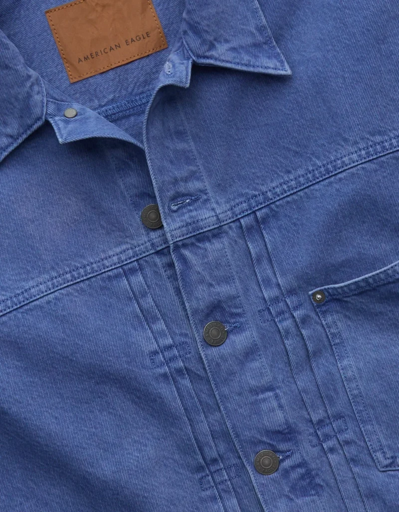 American Eagle  AE Relaxed Fit Denim Jacket for Men | Best Price UAE