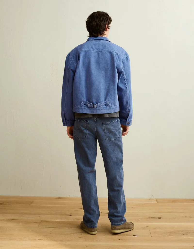 American Eagle  AE Relaxed Fit Denim Jacket for Men | Best Price UAE