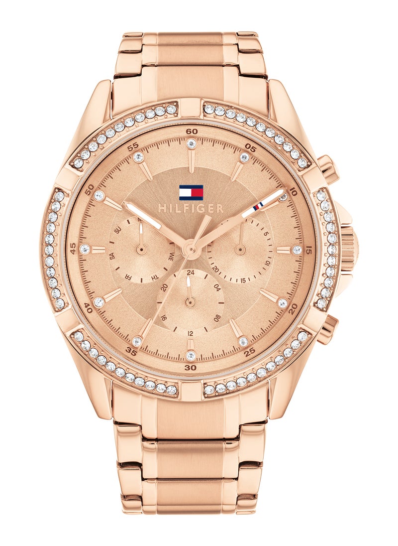 TOMMY HILFIGER Women's Analog Round Shape Stainless Steel Wrist Watch 1782617 - 40 Mm  - Image 1