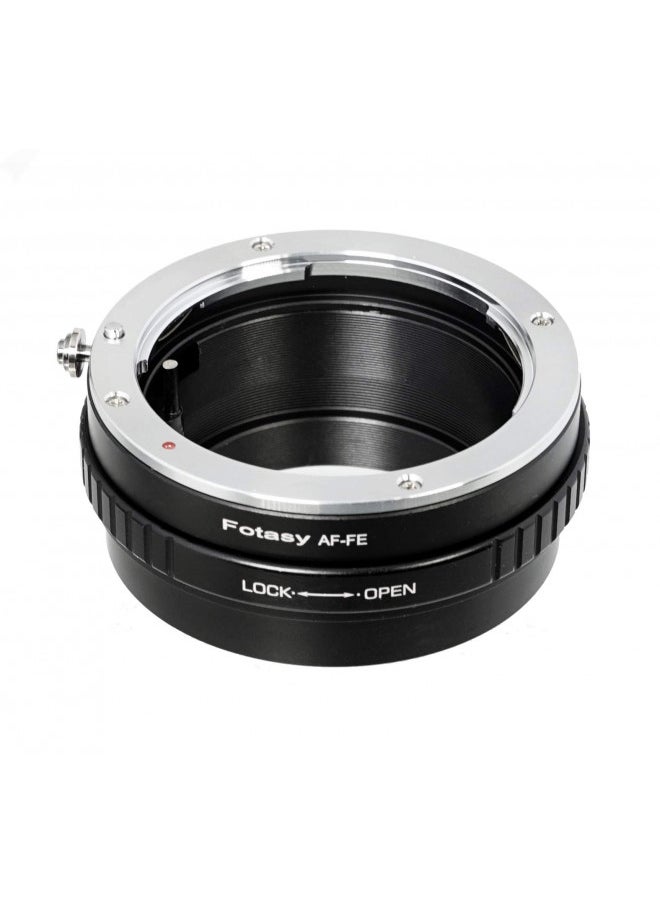 Fotasy - Fotasy Manual A-Mount Lens to E-Mount Adapter, AF E Mount Adapter, Compatible with Sony A-Mount AF Lense Sony a7 a7r a7s a7 II III IV a9 a9II a7c aplha 1 a6600 a6500 a6400 a6300 a6100 ZV-E10 - Image 1
