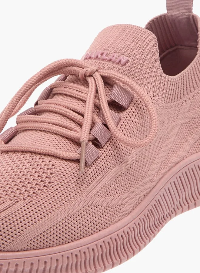 Oaklan by Shoexpress Women's Textured Sneakers with Lace-Up Closure