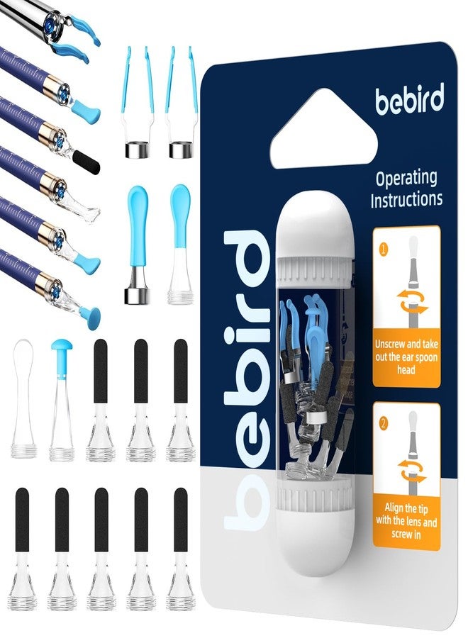 Bebird Original Ear Camera Replacement Tips, 14pcs Waterproof Silicone Ear Spoon Accessories Compatible with Bebird Earsight Plus R37R, D39R, B31R & R1 Ultra - Image 1