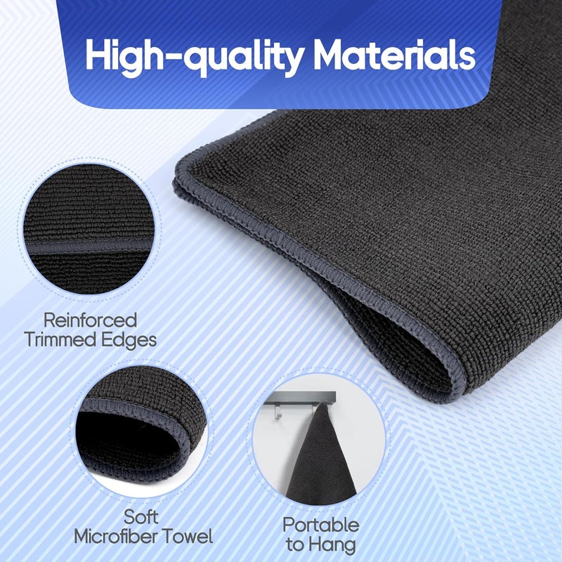 Anglekai 2 Pack Clay Towel for Car Detailing, Microfiber Clay Bar Towel Cloth Auto Detailing 12 x 12 in - Image 3