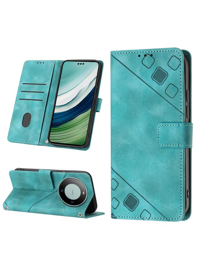 اس-توب جراب لهاتف Huawei Mate 60 Pro مصنوع من الجلد المنقوش - Image 1